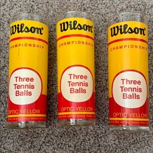 3 vintage Wilson tennis ball highball glasses